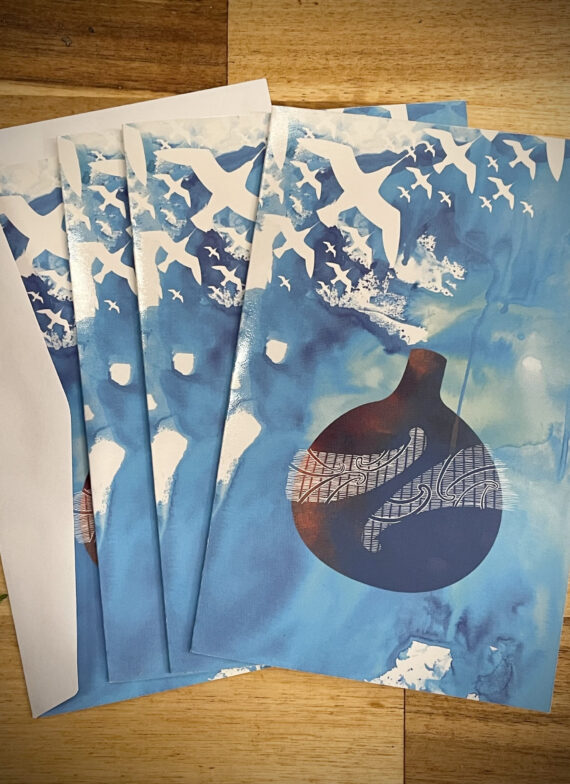 Hue Mau Karakia  Greeting Cards (4 pack) - Image 2